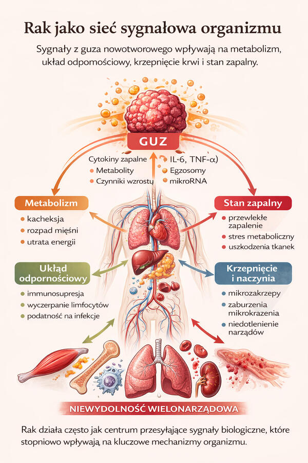 Nie wielkość guza zabija. Rak jako choroba systemowa